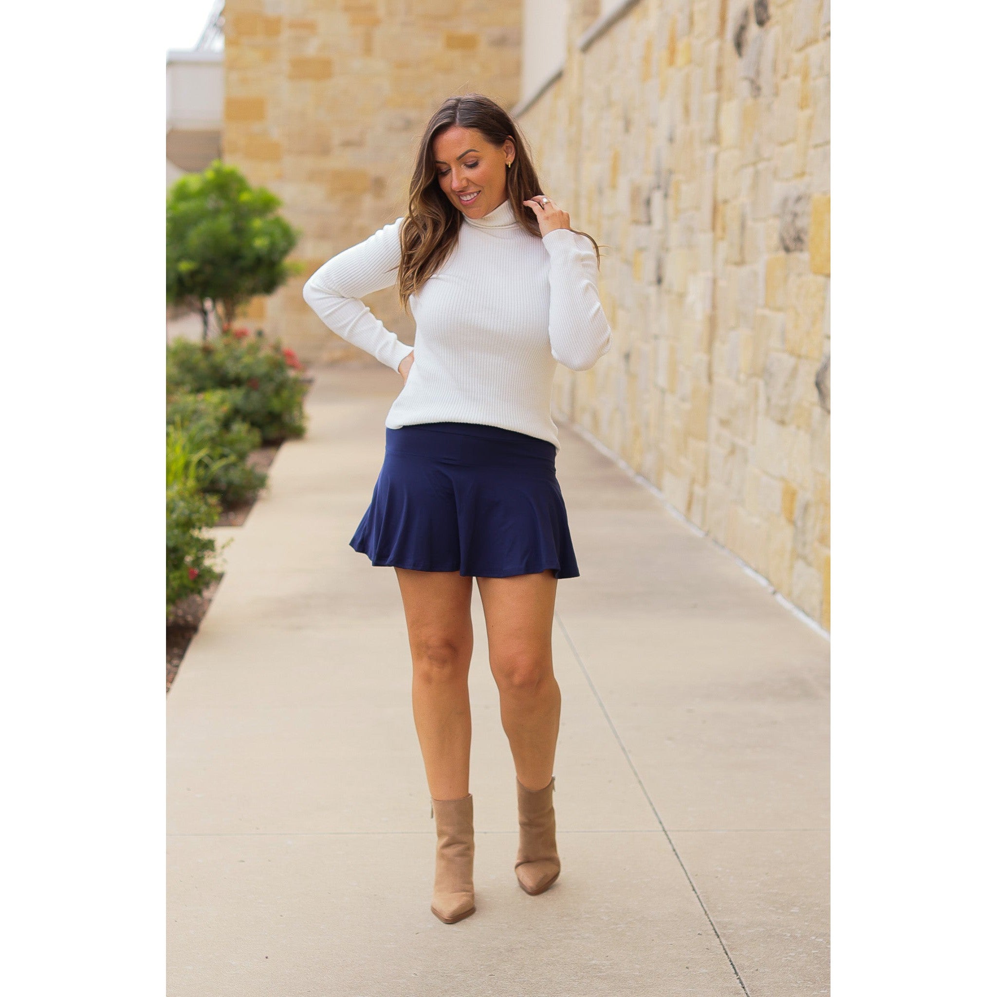 Josie Navy Skort