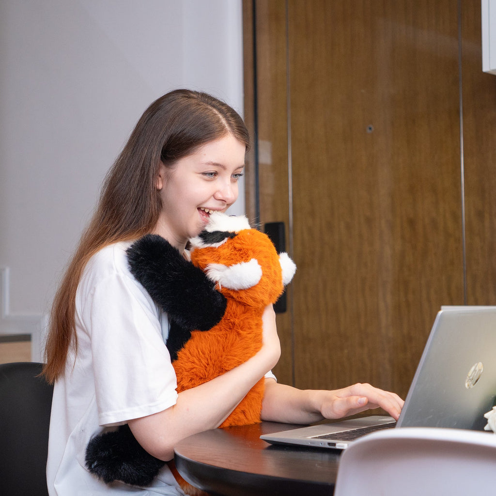 Breathing Red Panda Plush – Lifelike Calming Toy Gift
