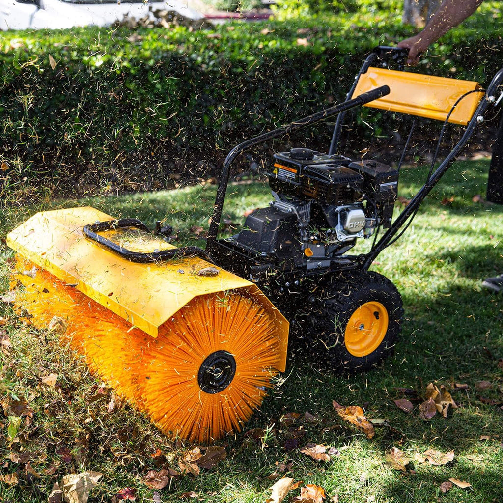 Heavy-Duty 7HP 31-Inch Commercial Walk-Behind Gas-Powered Sweeper (SAK25489)