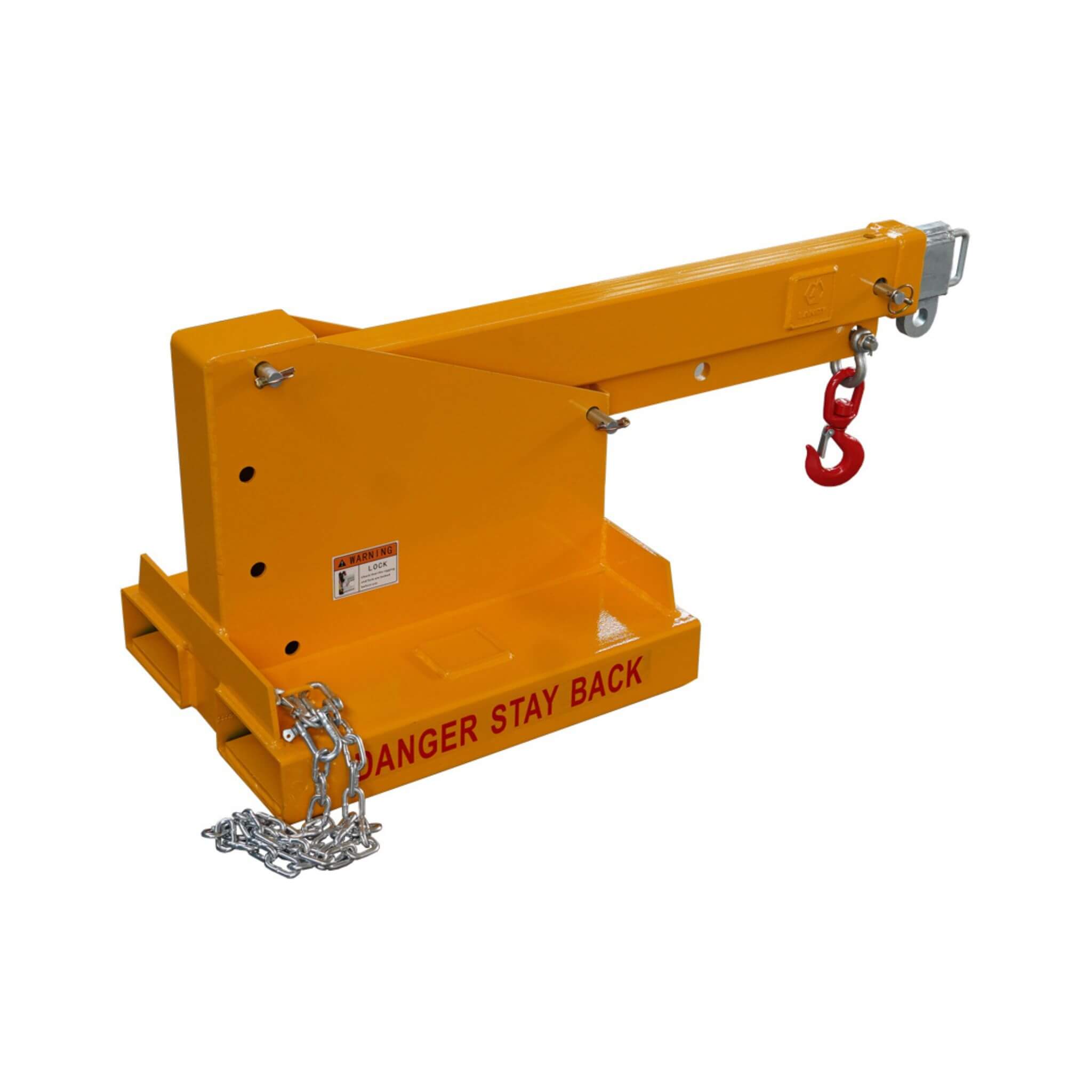 Heavy-Duty 80-Inch 2500KG Fork Mounted Telescopic Jib Boom Forklift Crane (SAK90437)