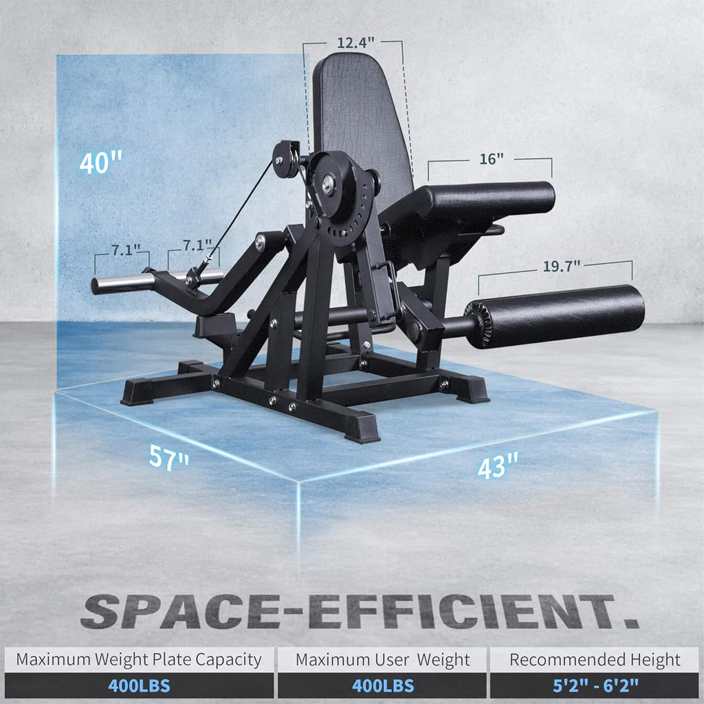 Rovix 800LBS Adjustable Lower Body Leg Extension And Curl Machine (SAK70528)