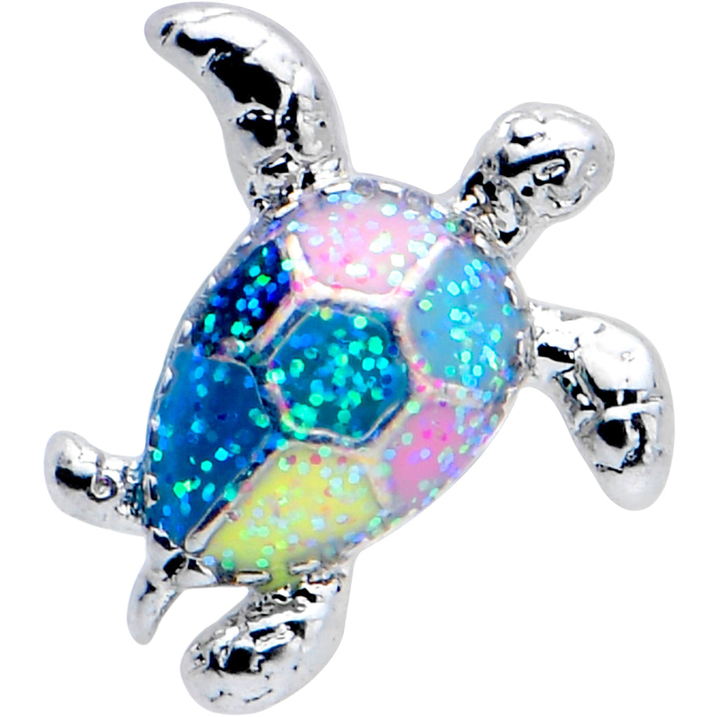 16G 5/16 Glitter Turtle Labret Monroe Tragus