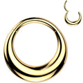 16G 5/16 Gold Tone Simplicity Thick Precision Hinged Segment Ring