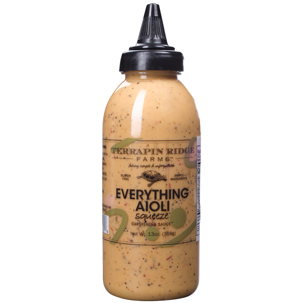 Everything Aioli Squeeze Garnishing Sauce - 13 oz