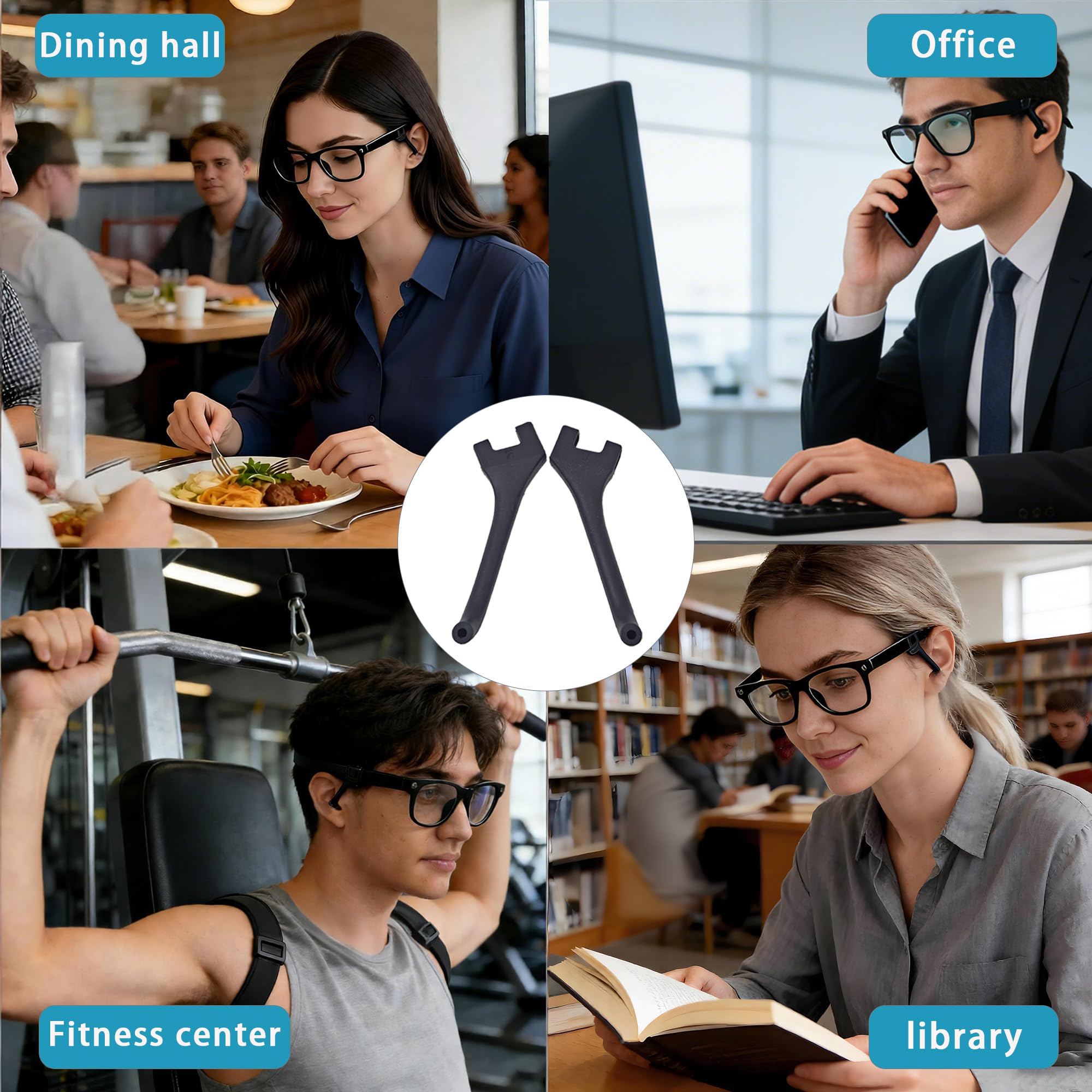 Privacy Tips Glasses, Wayfarer/Skyler/Headliner/ Displa