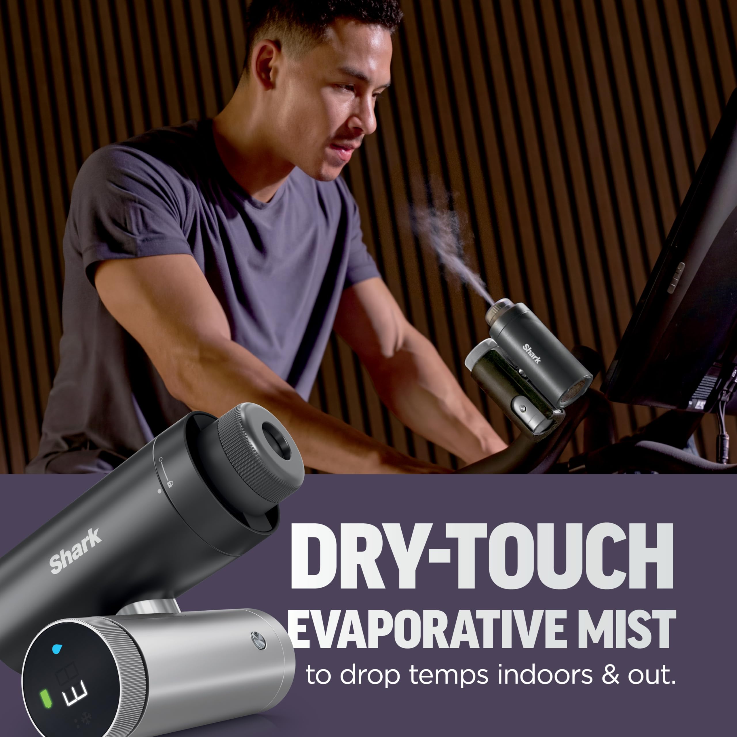 NEW Shark ChillPill — The Only 3-in-1 Personal Cooling System with InstaChill Cooling Plate, Dry-Touch Mist, and Powerful Fan, Handheld, Wearable, Rechargeable Battery, 10 Speeds, Carbon, FA022