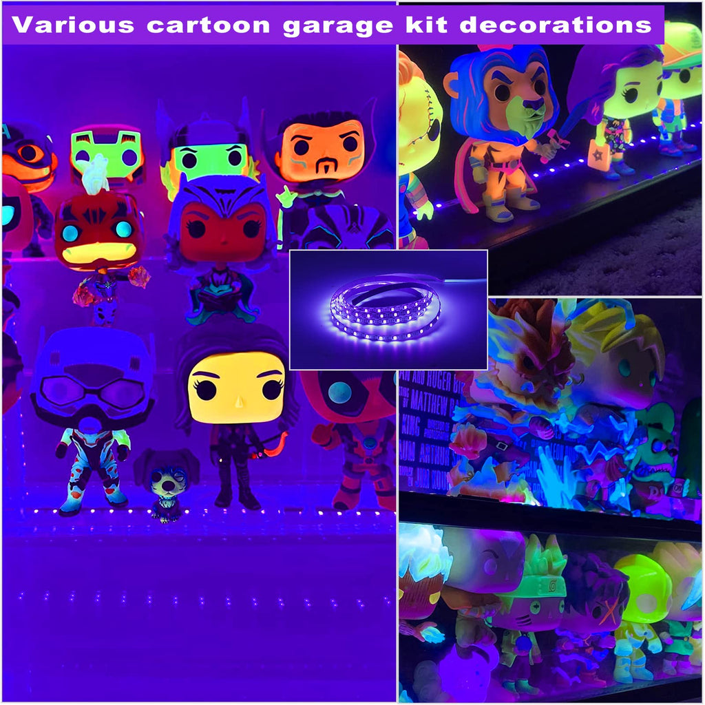 Light Led Strips, 120 Lamp Beads, Usb Cable 1.5M Led Black Light Strip Kit, Dc5V