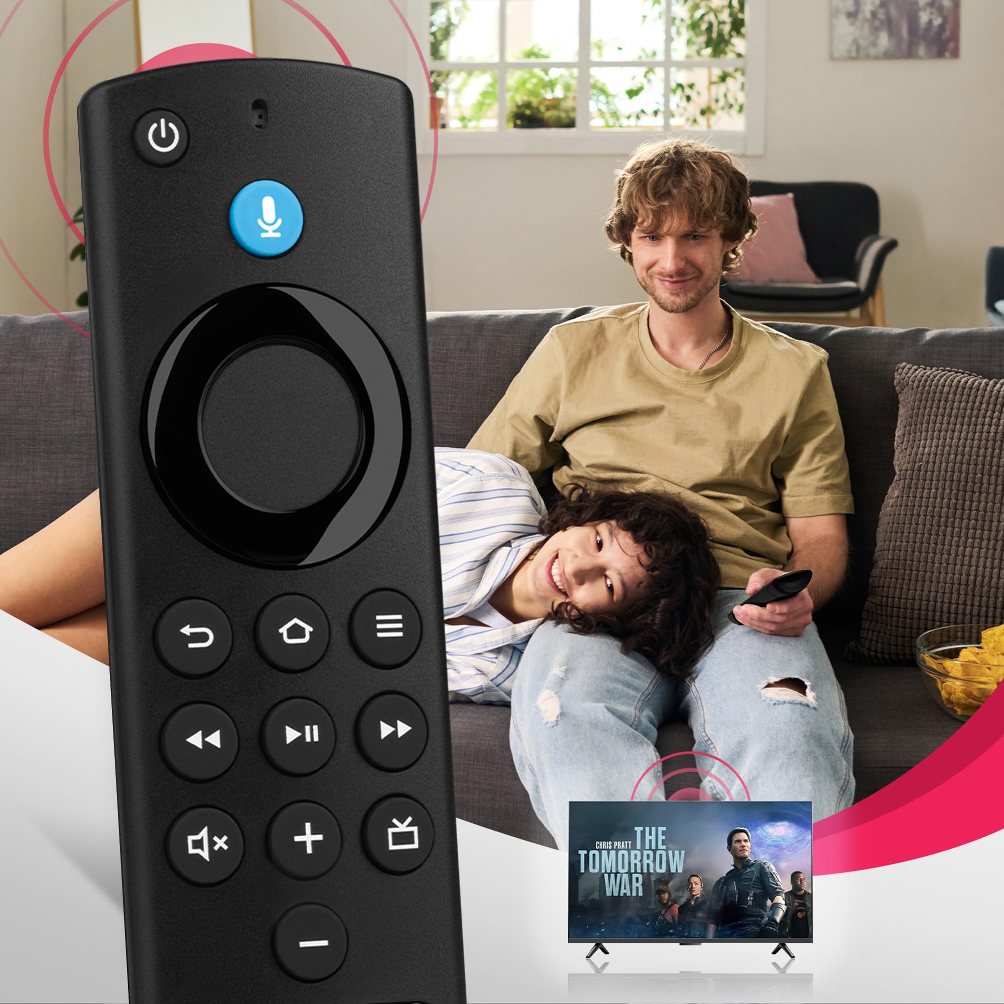 Amazon Fire TV Stick Remote Control - Compatible with 2nd Gen 3rd Gen Lite 4K Max Cube HD