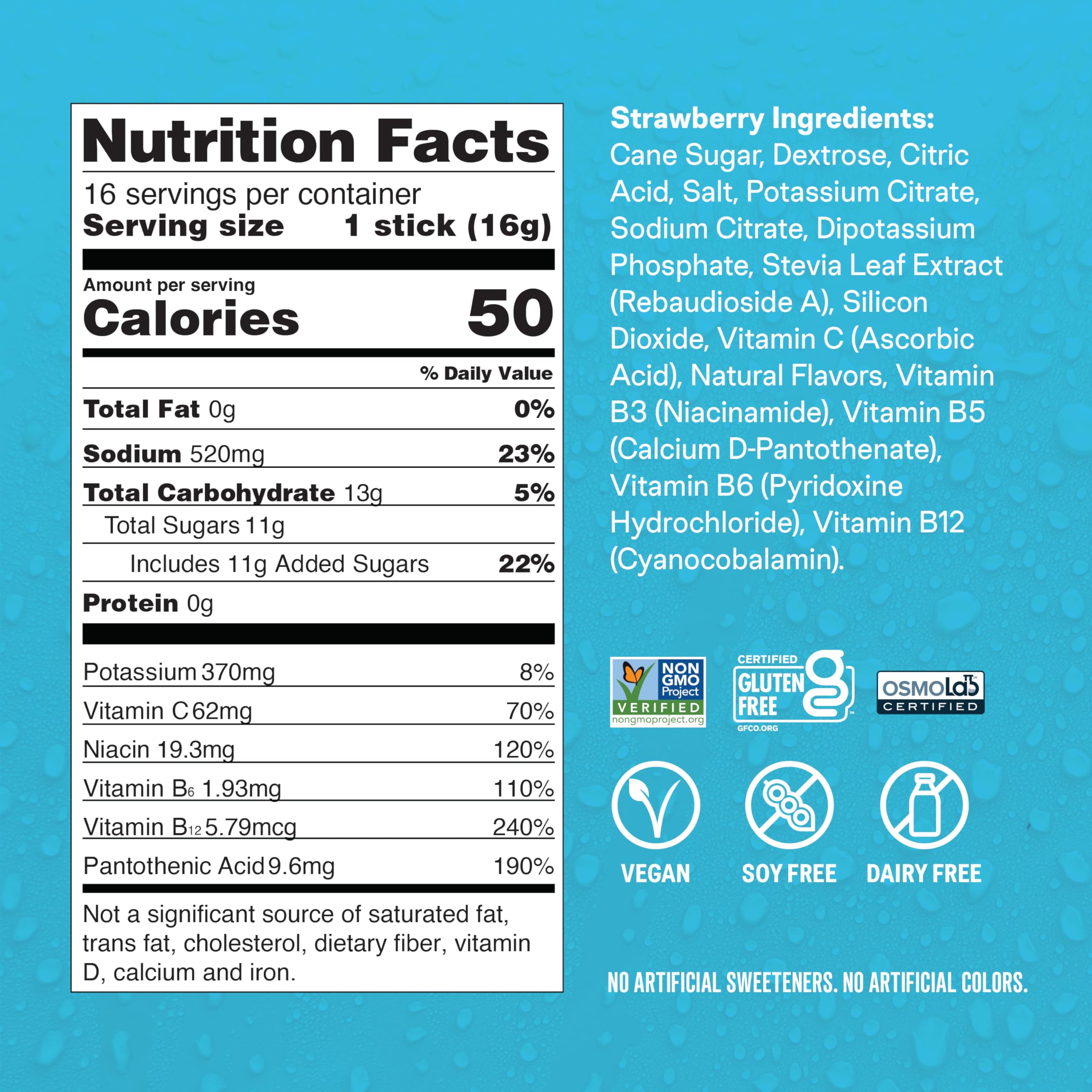 Liquid I.V.® Hydration Multiplier - Guava | Electrolyte Powder Drink Mix | 1 Pack (16 Servings)