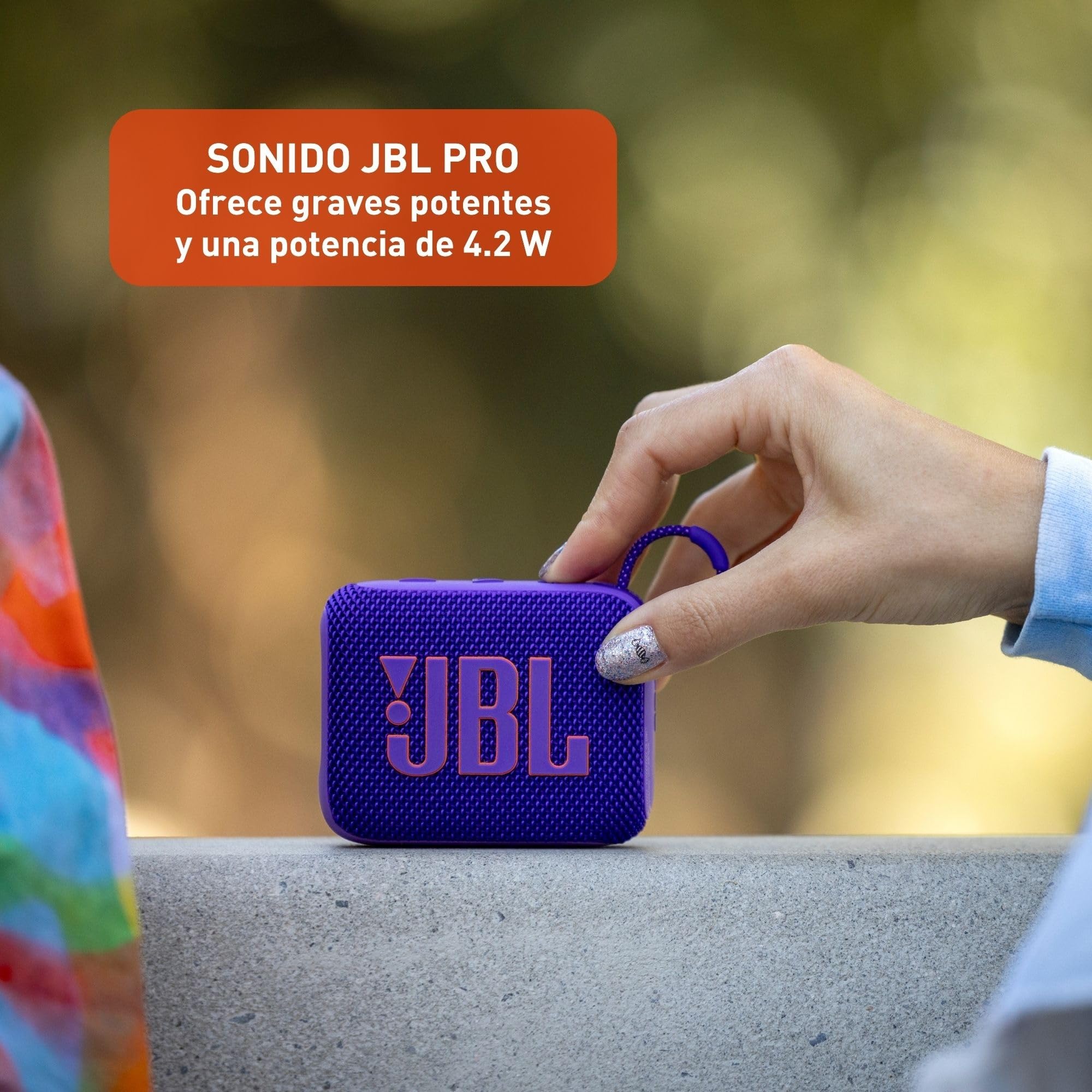 JBL Go 4 - Ultra-Portable, Waterproof and Dustproof Bluetooth Speaker, Big JBL Pro Sound with Punchy bass, 7-Hour Built-in Battery, Made in Part with Recycled Materials (Red)