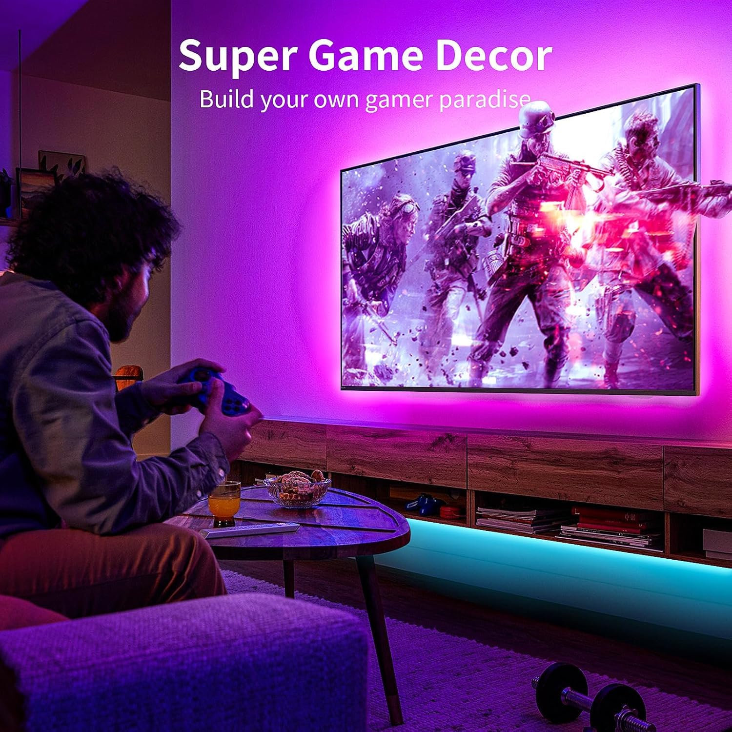 Lights For Tv, 9.9Ft Tv Led Backlight For 32-43 Inch Tvs Rgb Tv Backlight Behind