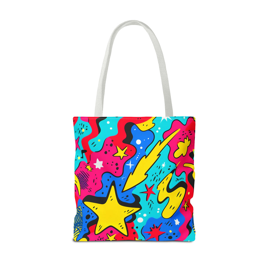 Abstract Comic Pop  AOP Tote Bag featuring Wimpy and his beloved hamburger