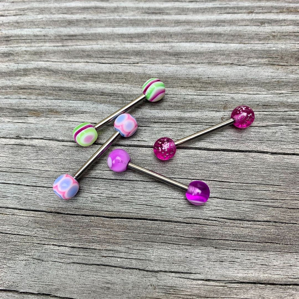 Purple Paradise HYPNOTIC Barbell Tongue Ring