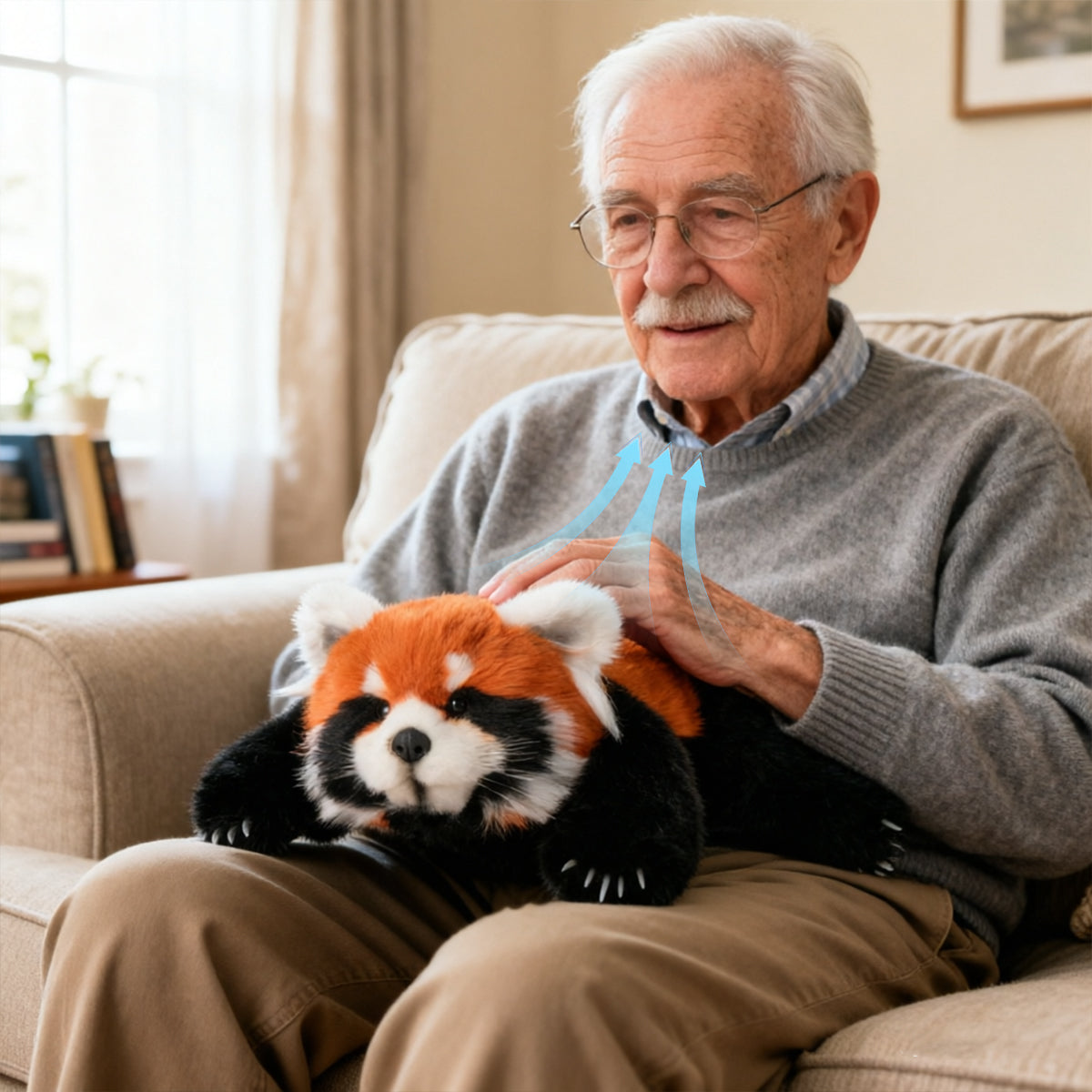 Breathing Red Panda Plush – Lifelike Calming Toy Gift