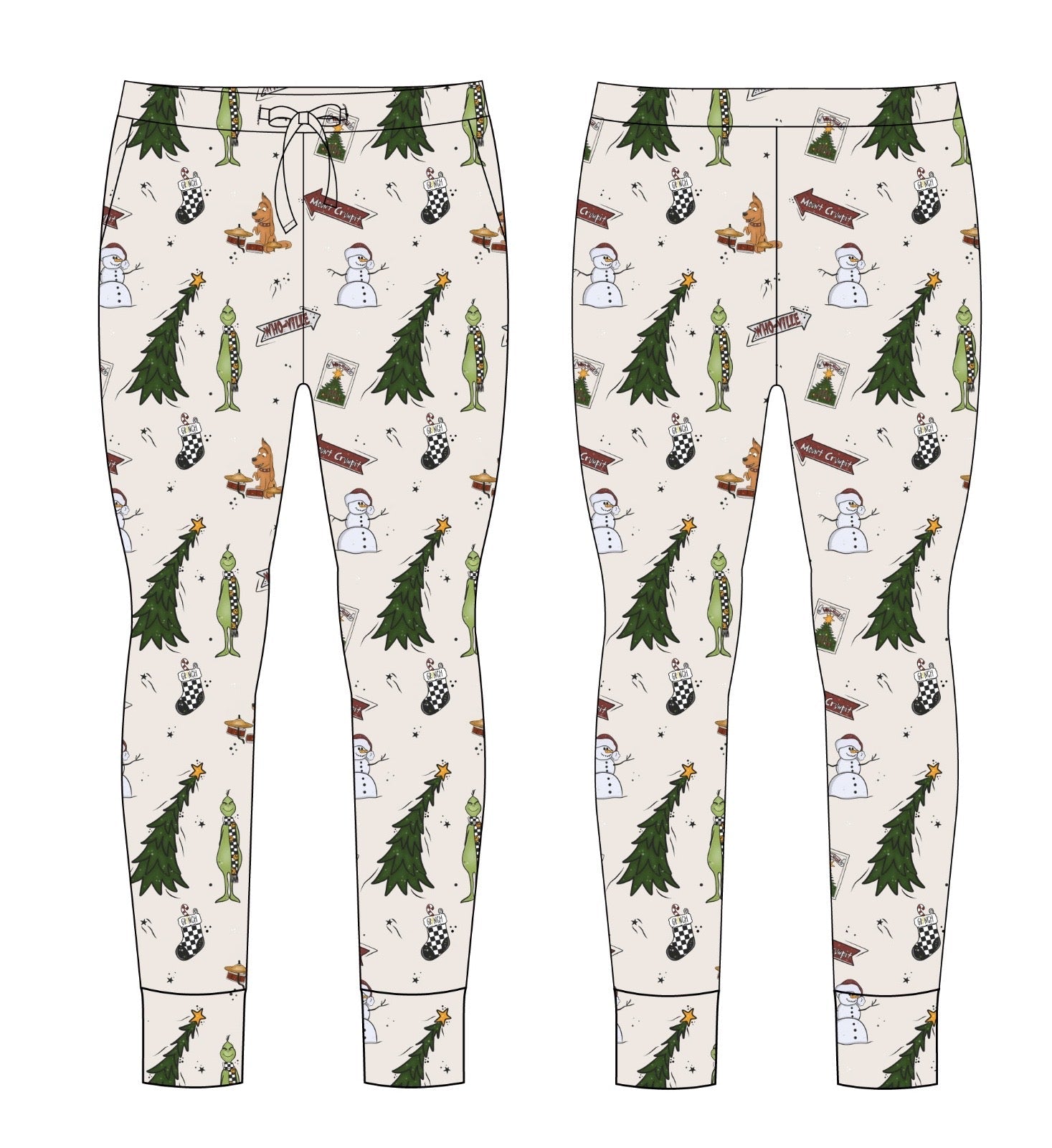 "Holiday-Hooby-Whaty" Mom Jogger