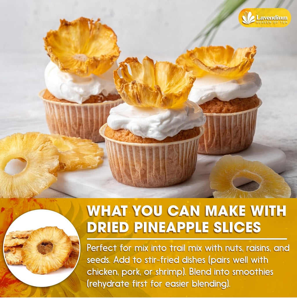Dried Pineapple Slices 6oz – Premium Quality, Naturally Sweet & Tangy