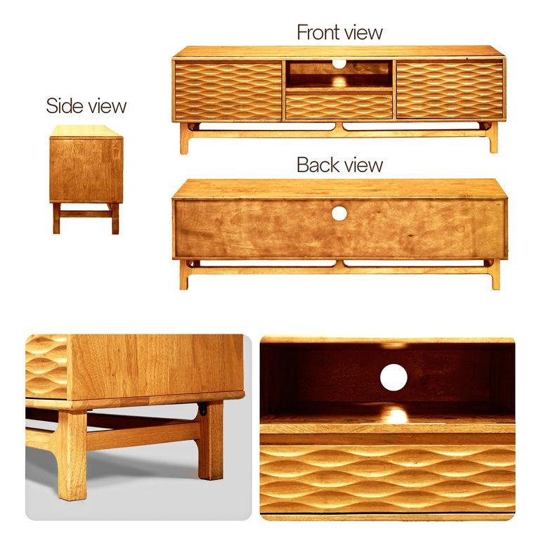 Elara Solid Wood TV Stand