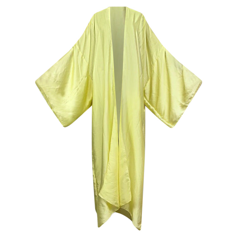 Yellow Silk Kimono