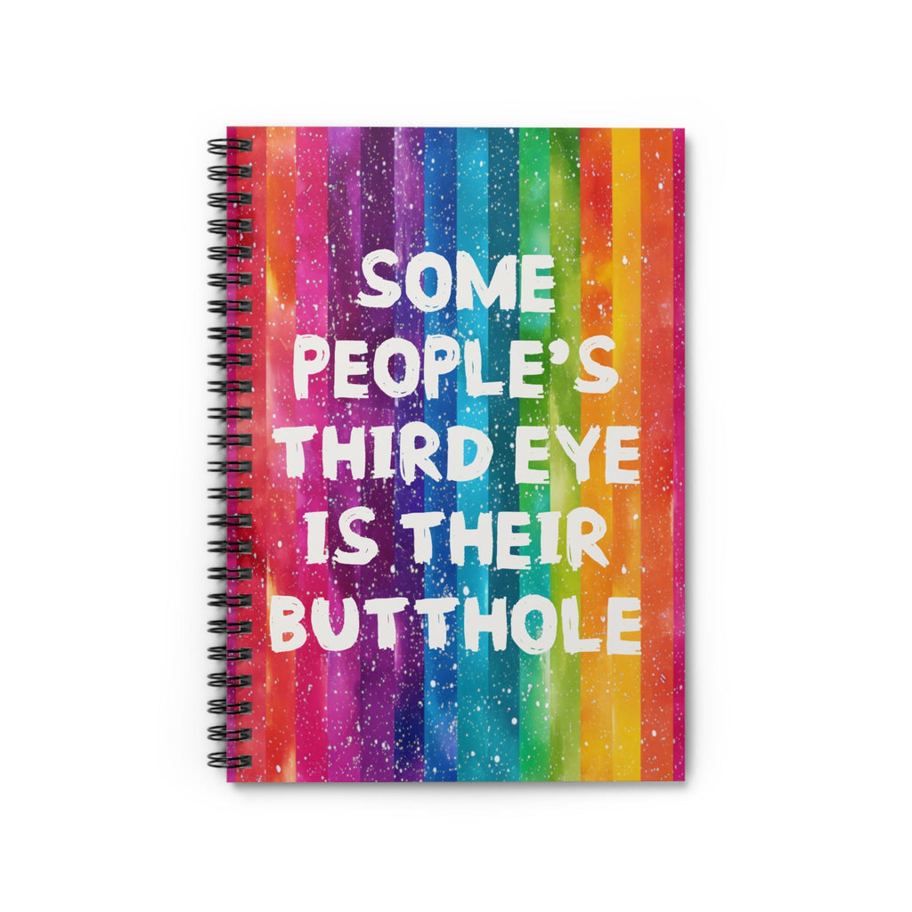 Bespattered Facade "Third Butthole Eye" Spiral Notebook - Lined Pages