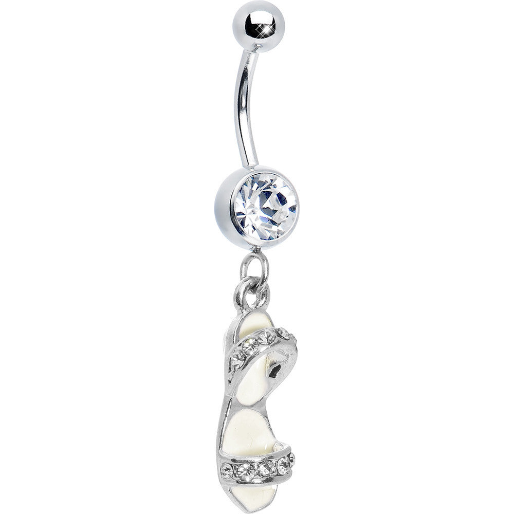 Crystalline Gem Beach Sandal Belly Ring