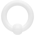 6G 15mm White Acrylic BCR Captive Ring