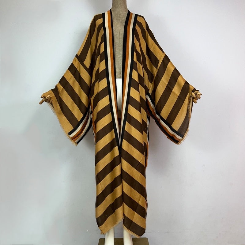 Timeless Chic Striped Kimono