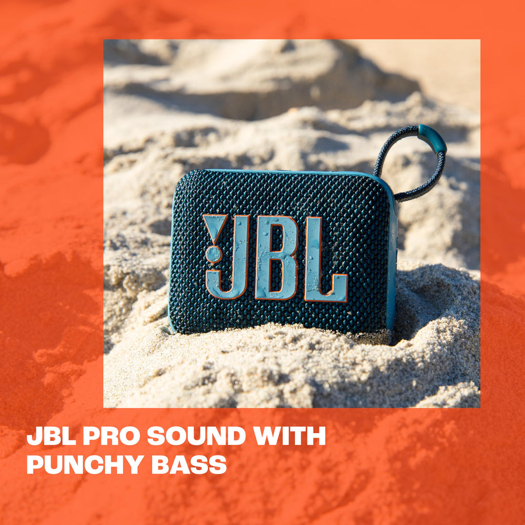 JBL Go 4 - Ultra-Portable, Waterproof and Dustproof Bluetooth Speaker, Big JBL Pro Sound with Punchy bass, 7-Hour Built-in Battery, Made in Part with Recycled Materials (Red)