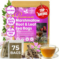 Premium Marshmallow Root and Leaf Tea Bags, 100% Natural & Pure.