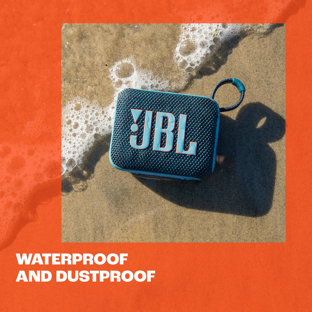 JBL Go 4 - Ultra-Portable, Waterproof and Dustproof Bluetooth Speaker, Big JBL Pro Sound with Punchy bass, 7-Hour Built-in Battery, Made in Part with Recycled Materials (Red)