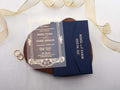 Frame Detailed Acrylic Wedding Invitation with Gold Foil Print