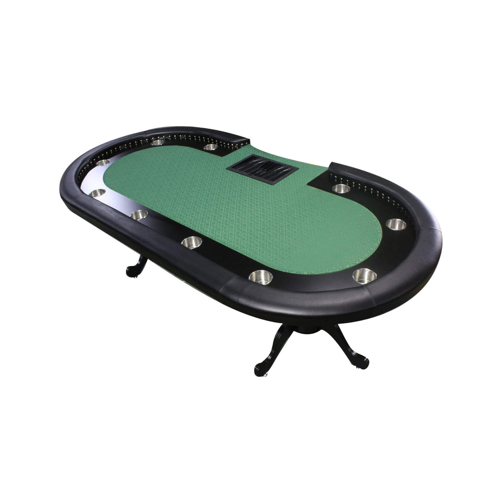 96-Inch Premium 10-Player Poker Table With Cup Holders And Chip Tray (SAK16495)