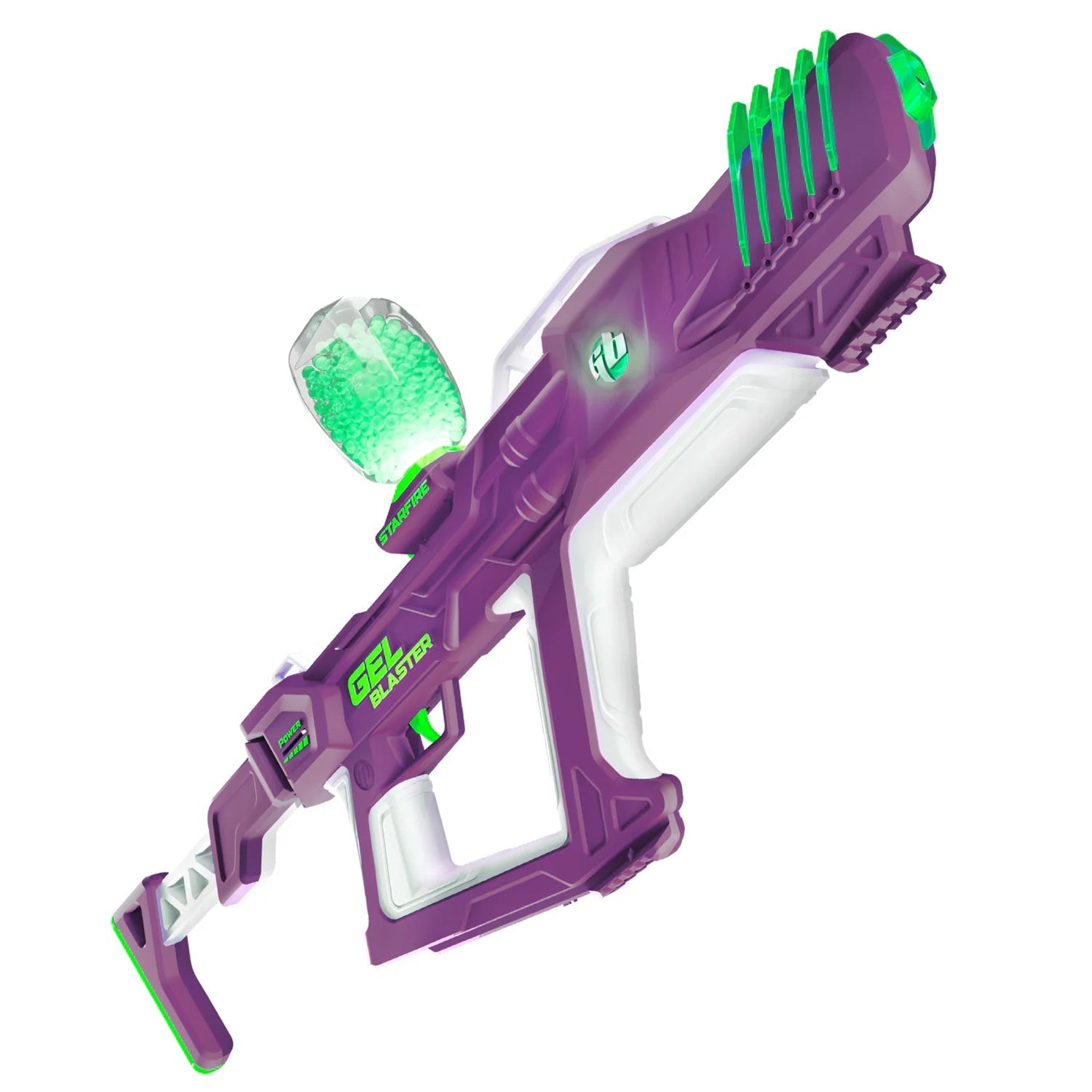 [Not Allowed to Sell on Amazon] Gel Blaster Starfire XL Glow-in-The-Dark Blaster Toy Gun High Performance Splat Gun Toy with 6000 Gellets 170-250 FPS