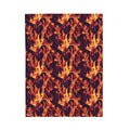 Turn up the heat with the Flame Burst Velveteen Plush Blanket
