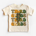 Third Grade Camo Lighting Bolt Shirt - Back To School Tee