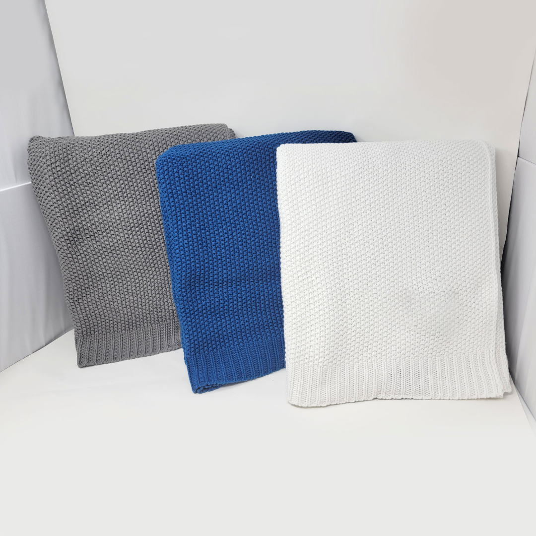 Alieh's Crochet Knit Throw: Soft, Crochet Hemmed