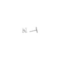 14k White Gold CZ Initial N Stud Earrings