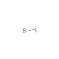 14k White Gold CZ Initial R Stud Earrings