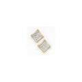 Solid 14k Yellow Gold .25 Carat Micro Pav+ﾬ Genuine Diamond Earrings