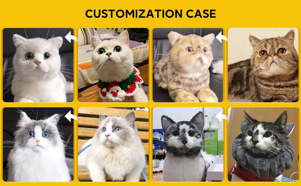 Custom Cat Plush from Photo – Basic Personalized Memorial Keepsake