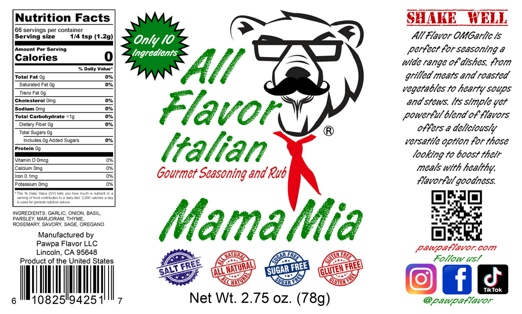 All Flavor Mama Mia Italian Seasoning