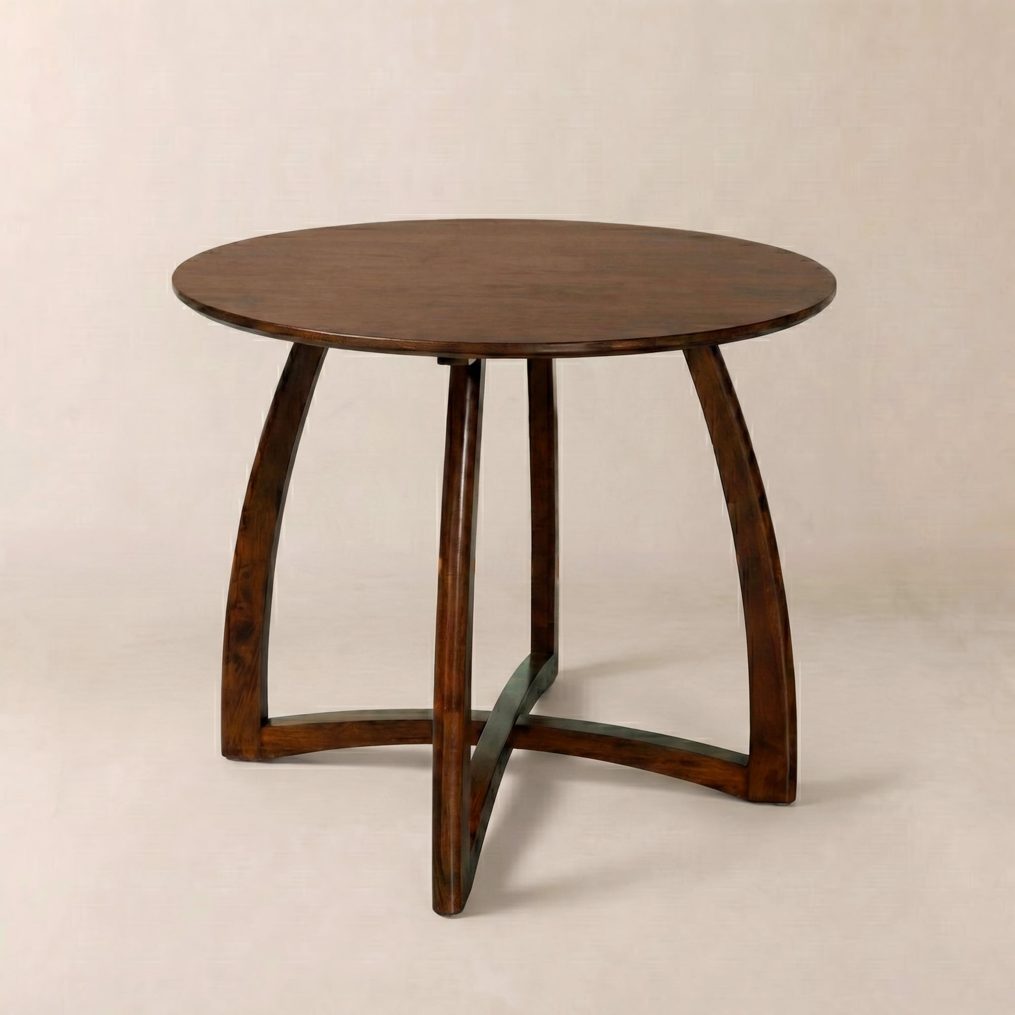 Alma 36 Inches Round Dining Table for 4, Mid-Century Modern Kitchen & Dining Room Tables