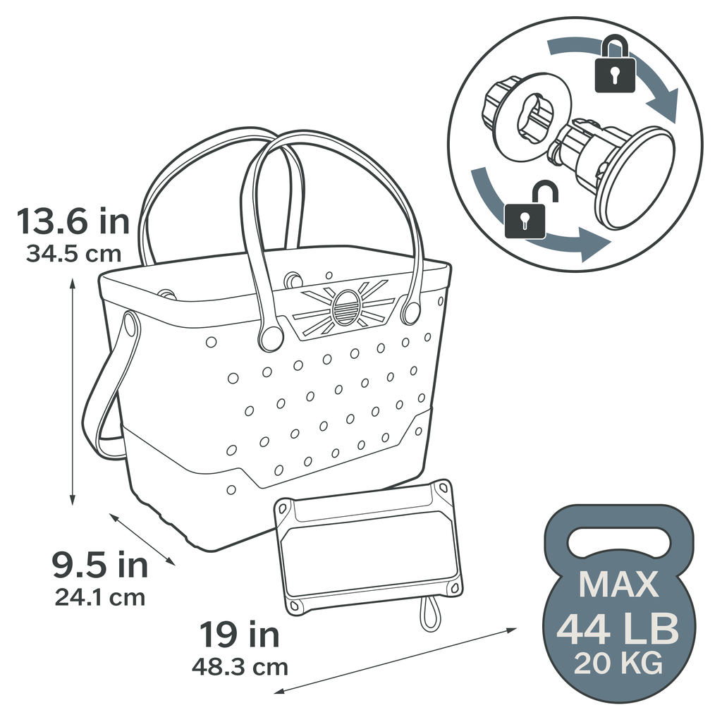 Life is Good Beachcomber Bag Sandy Yellow