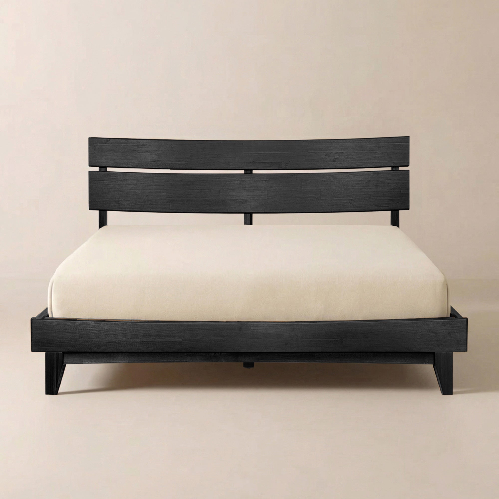 [Buy 1 Get 1] Aurora Solid Wood Bed Frame & Nightstand