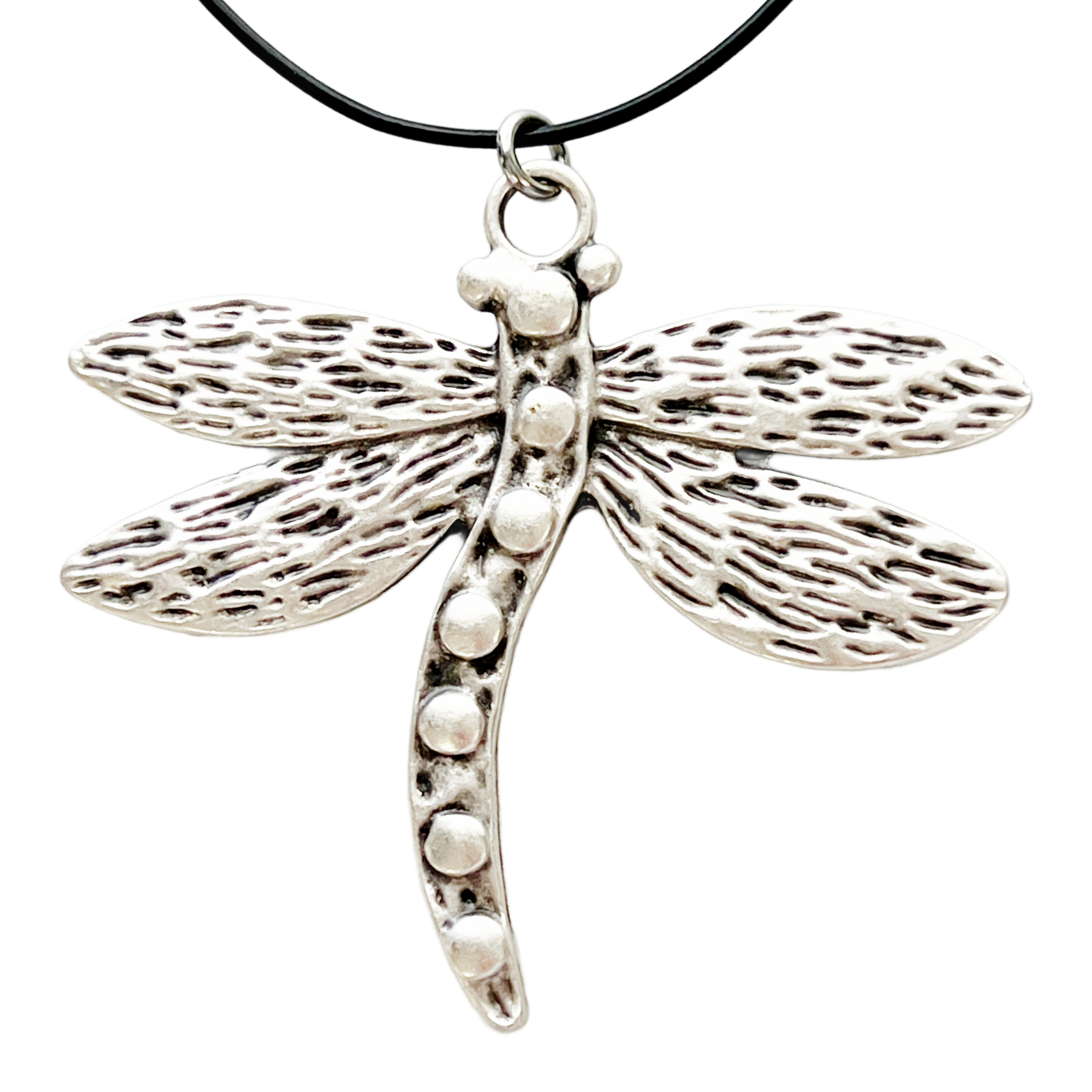Bohemian Dragonfly Necklace Boho Nature Jewelry Large Dragonfly Pendant