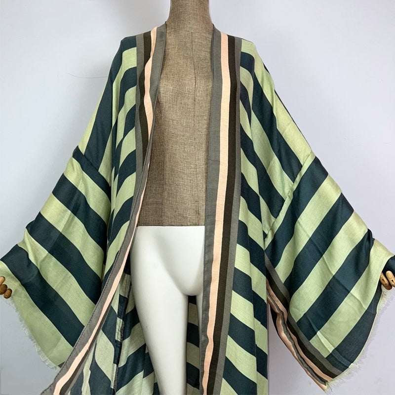Timeless Chic Striped Kimono