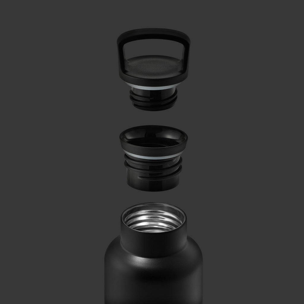 Black-Metallic Grey 16 Oz