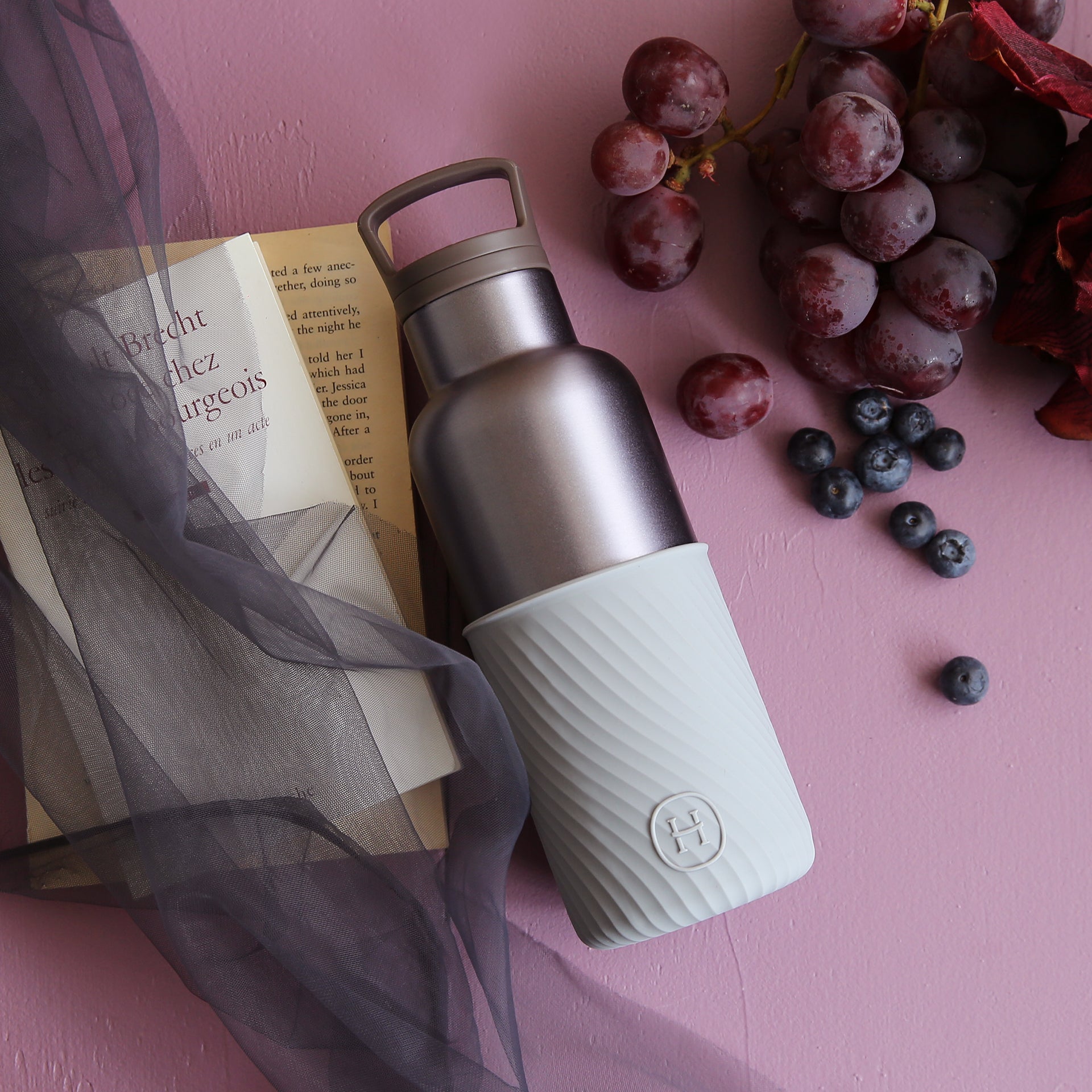 Dusk violet-Cloudy Grey 16 Oz