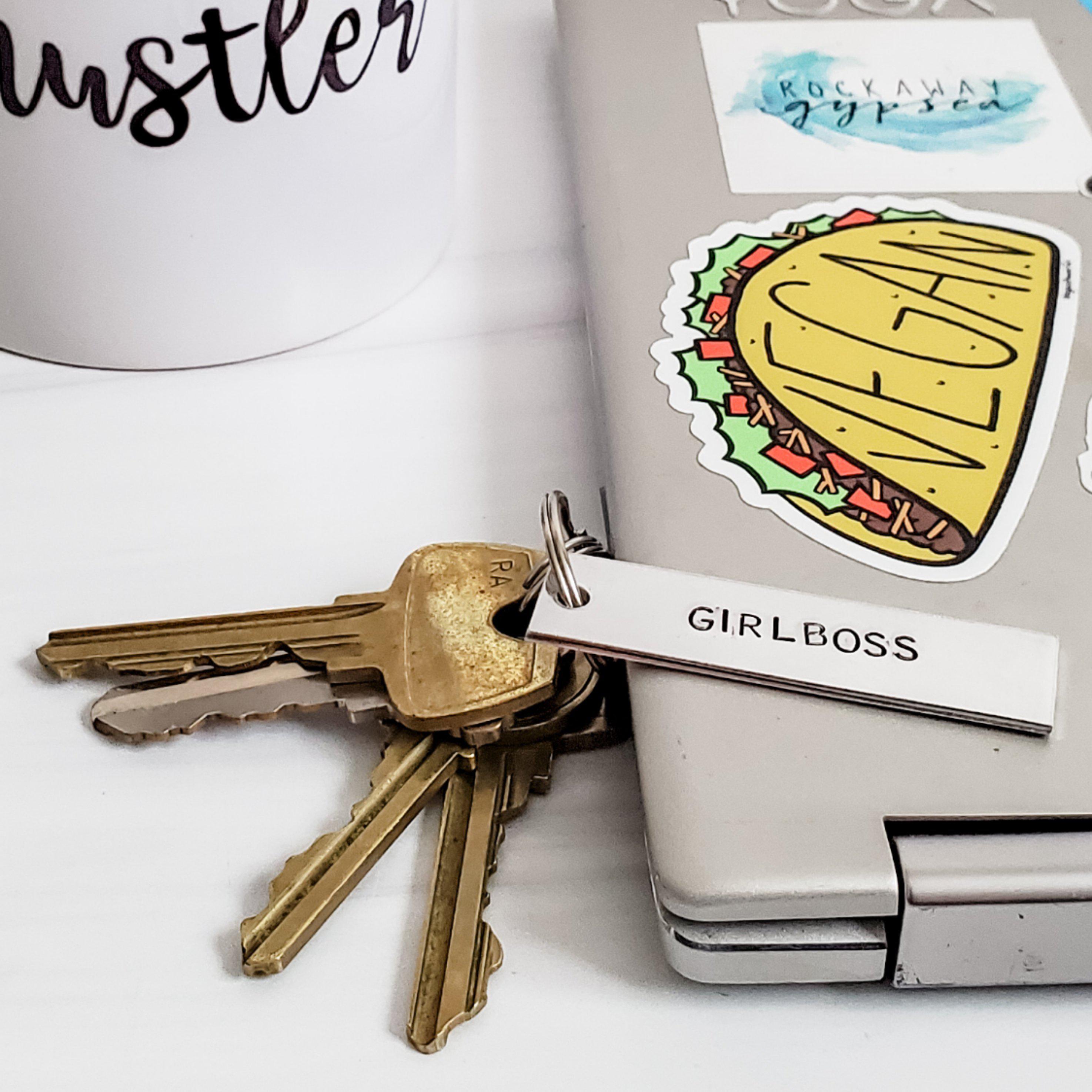 BEACH VIBES  Bar Keychain
