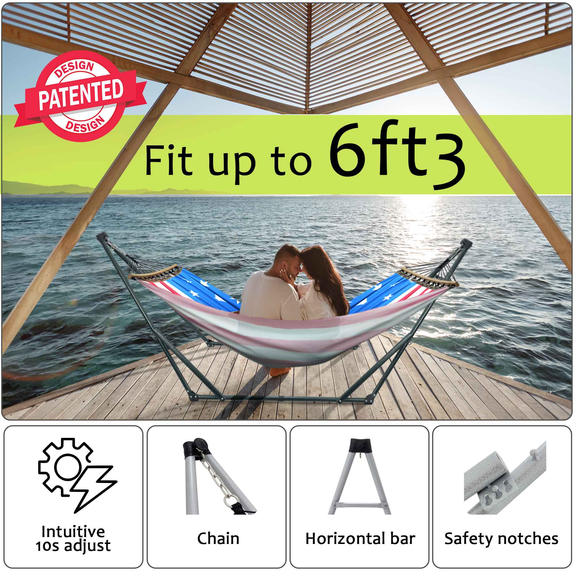 Tranquillo Universal Canvas Hammock Medium Size for Ultimate Comfort and Style