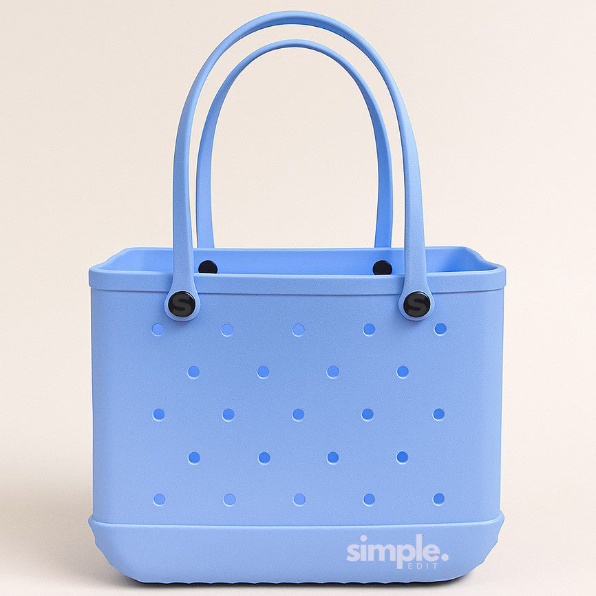 Rubber Tote Bag Set of 3 (XL/M/S) – Stylish Blue Tones EVA Bags, Great Value